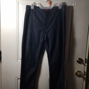 Original Old Navy Denim Brand woman’s blue jeans zip hook button front size 10